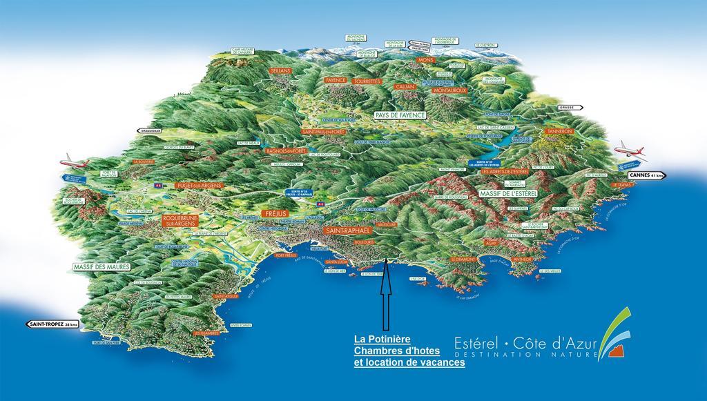 Chambre D'Hotes La Potiniere Saint-Raphaël Εξωτερικό φωτογραφία